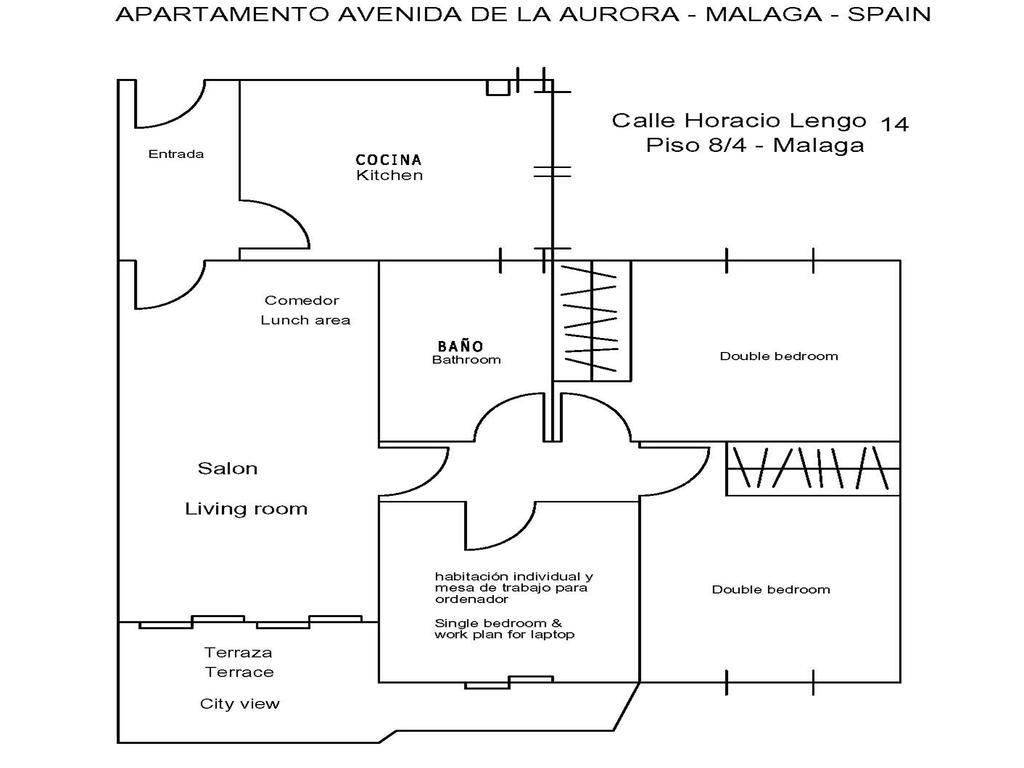Apartamento Avenida Aurora 马拉加 外观 照片